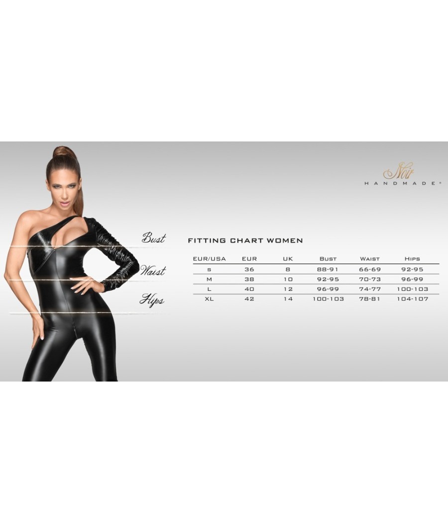 ABITO TRASPARENTE SEXY ADERENTE EFFETTO BAGNATO - NOIR HANDMADE