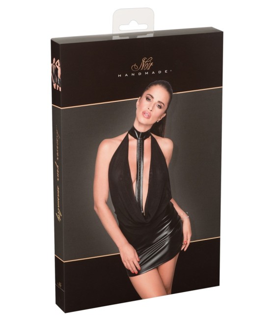 ABITO TRASPARENTE SEXY ADERENTE EFFETTO BAGNATO - NOIR HANDMADE