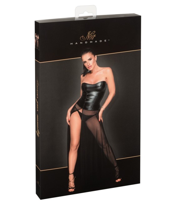 ABITO SEXY LUNGO EFFETTO BAGNATO - NOIR HANDMADE