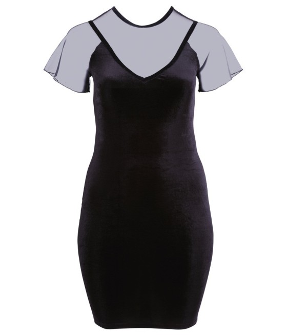 TUBINO SEXY - COLORE NERO - COTTELLI CURVES