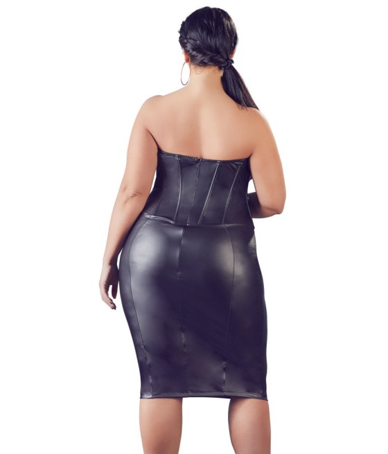 ABITO SEXY COPPE APERTE - COLORE NERO - COTTELLI CURVES