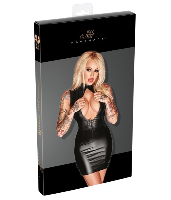 MINI ABITO SEXY EXTRA STRETCH - COLORE NERO - NOIR HANDMADE