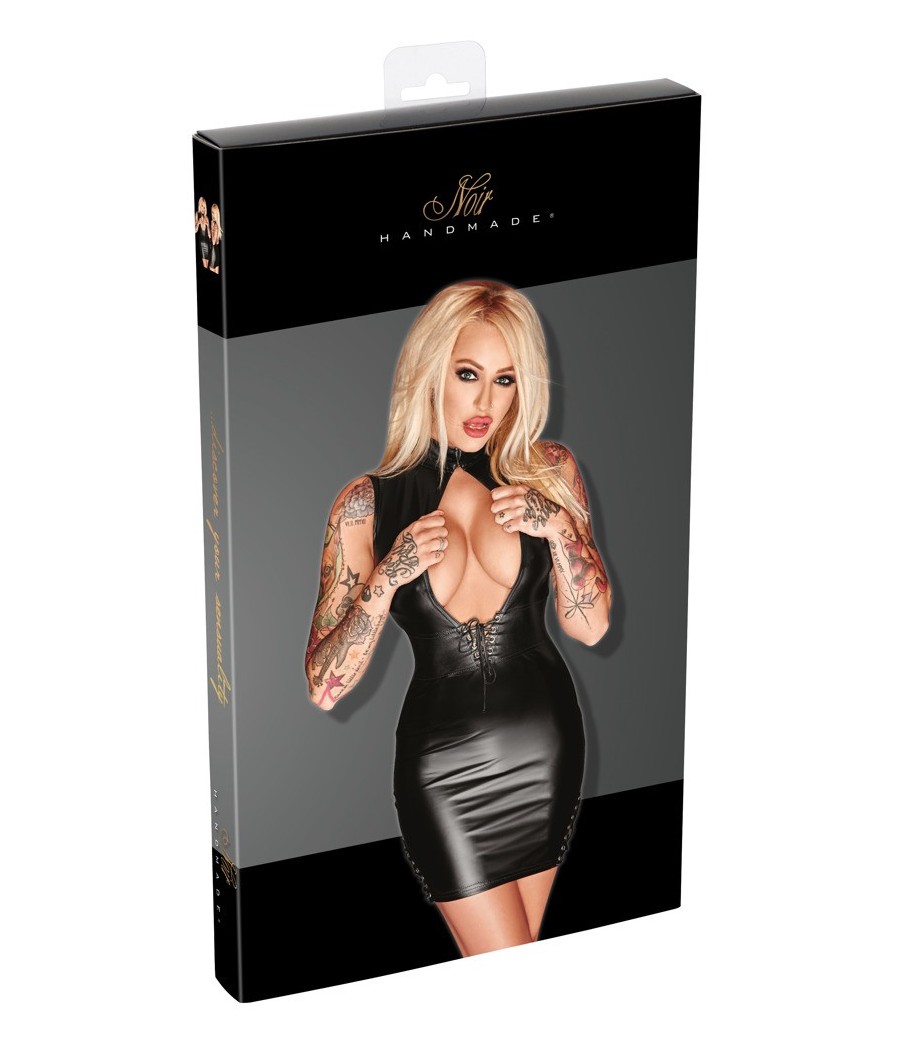 MINI ABITO SEXY EXTRA STRETCH - COLORE NERO - NOIR HANDMADE