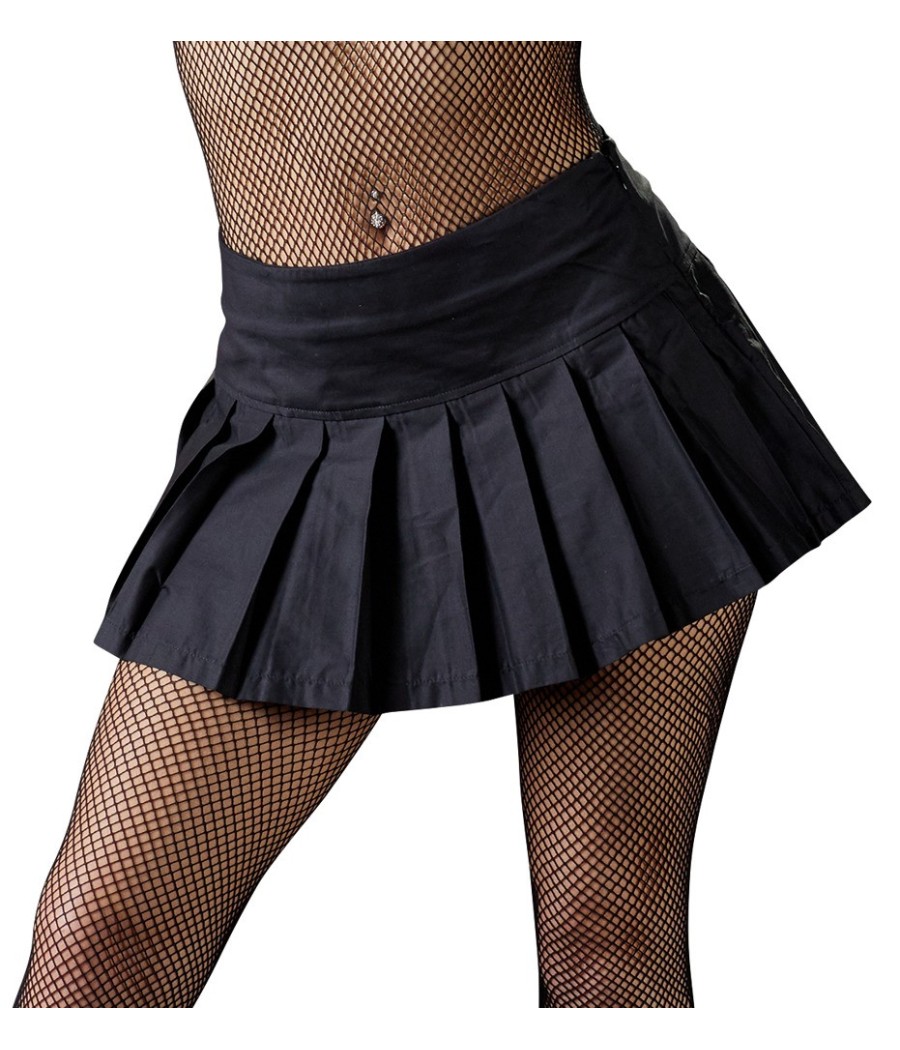 MINIGONNA A PIEGHE -  COTTELLI PARTY - NERO