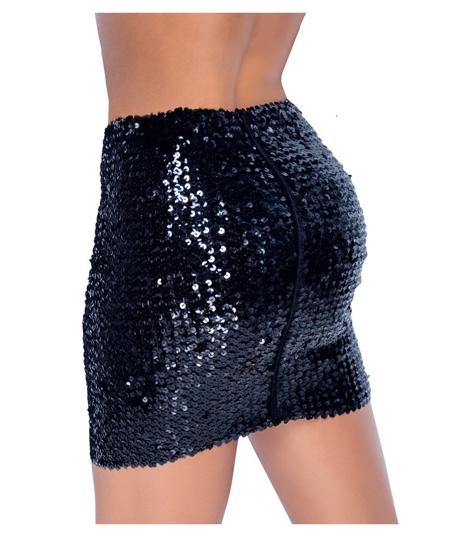 GONNA A PAILLETTES CORTA -  COTTELLI PARTY - NERO