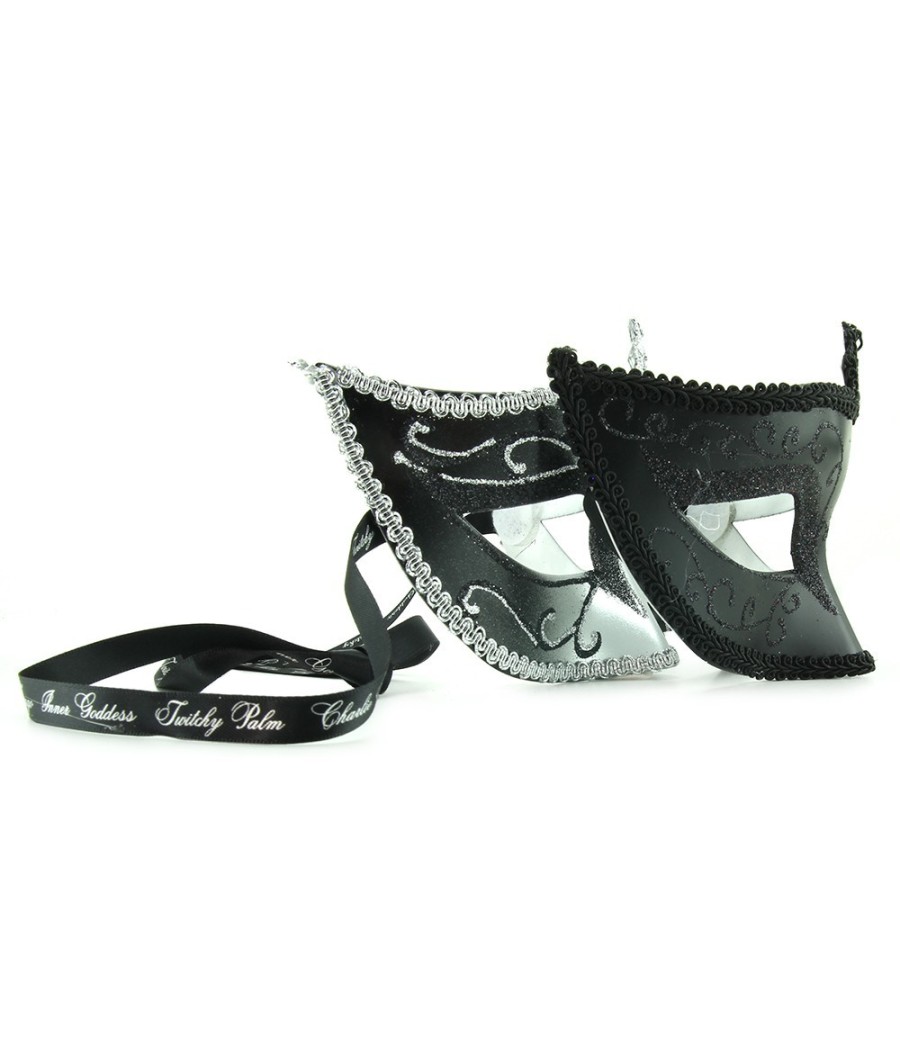 SET 2 MASCHERE IN STILE SICILIANO 50 SFUMATURE DI GRIGIO "IN MASCHERA"