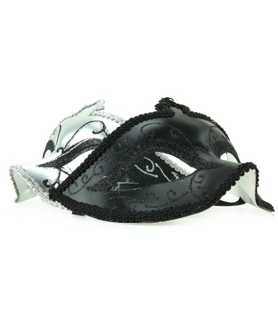 SET 2 MASCHERE IN STILE SICILIANO 50 SFUMATURE DI GRIGIO "IN MASCHERA"