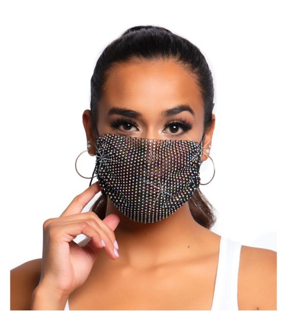 MASCHERINA SUPER FASHION - LEG AVENUE - HARLOW RHINEST