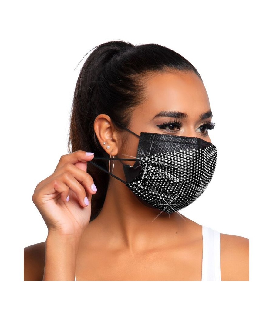 MASCHERINA SUPER FASHION - LEG AVENUE - HARLOW RHINEST