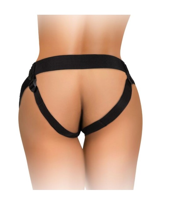 KING COCK - ELITE DELUXE ADJUSTABLE HARNESS KIT RING WITH TESTICLES & DILDO 20.3 CM