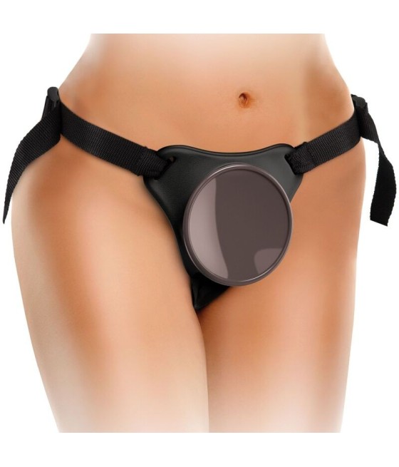 KING COCK - ELITE DELUXE ADJUSTABLE HARNESS KIT RING WITH TESTICLES & DILDO 20.3 CM