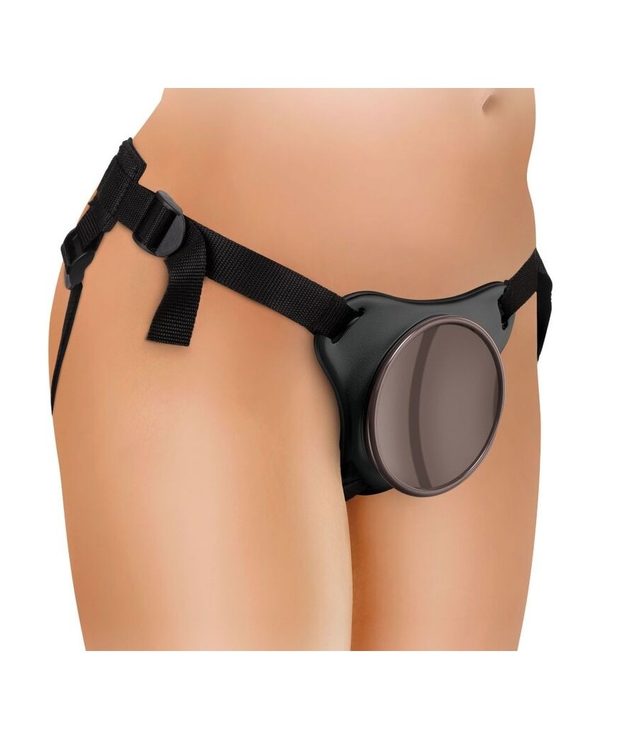 KING COCK - ELITE DELUXE ADJUSTABLE HARNESS KIT RING WITH TESTICLES & DILDO 20.3 CM