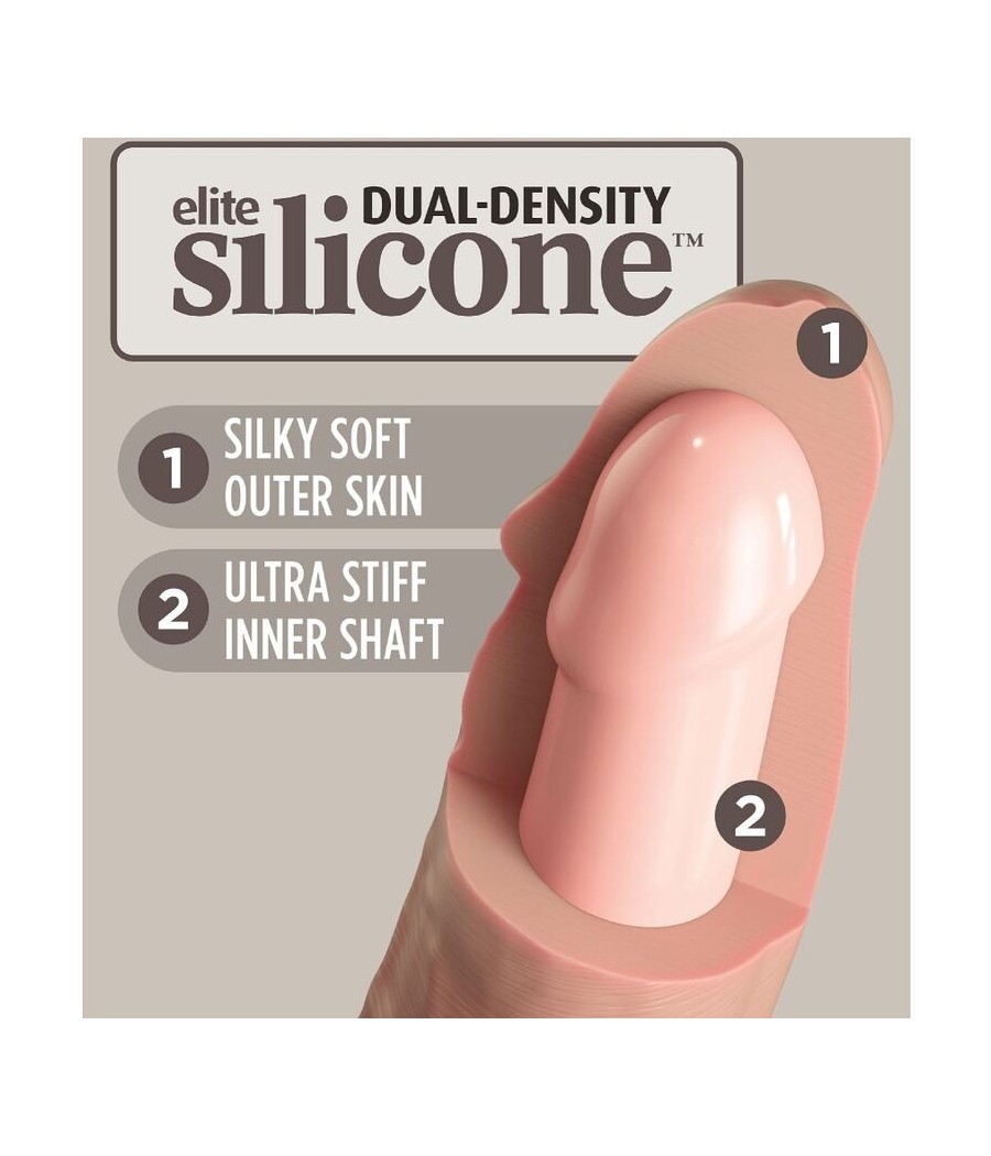 KING COCK - ELITE DELUXE ADJUSTABLE HARNESS KIT RING WITH TESTICLES & DILDO 20.3 CM