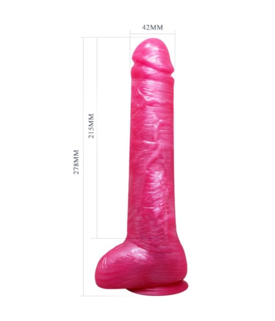BAILE - REALISTIC PINK DILDO DONG WITH SUCTION CUP