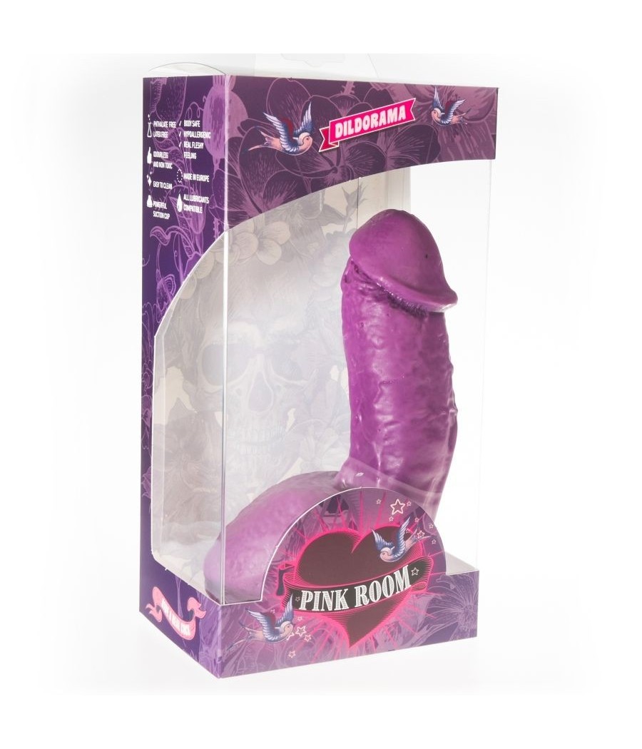 PINK ROOM - ELIAN REALISTIC DILDO PURPLE 17.5 CM