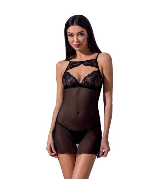 CHEMISE PASSION WOMAN "VERONIQUE" NERO
