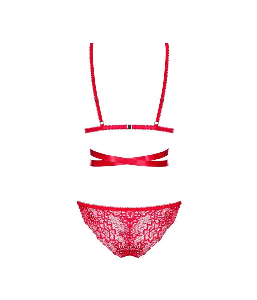 CHEMISE NATALIZIA OBSESSIVE "LOVLEA SET" ROSSO