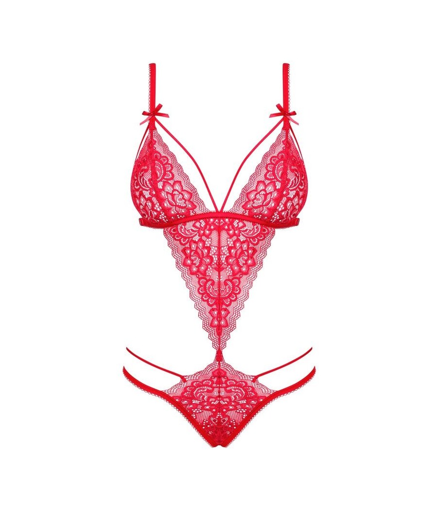 CHEMISE NATALIZIA OBSESSIVE "LOVLEA TEDDY" ROSSO