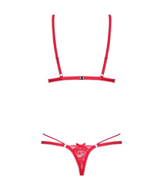 CHEMISE NATALIZIA OBSESSIVE "LOVLEA TEDDY" ROSSO