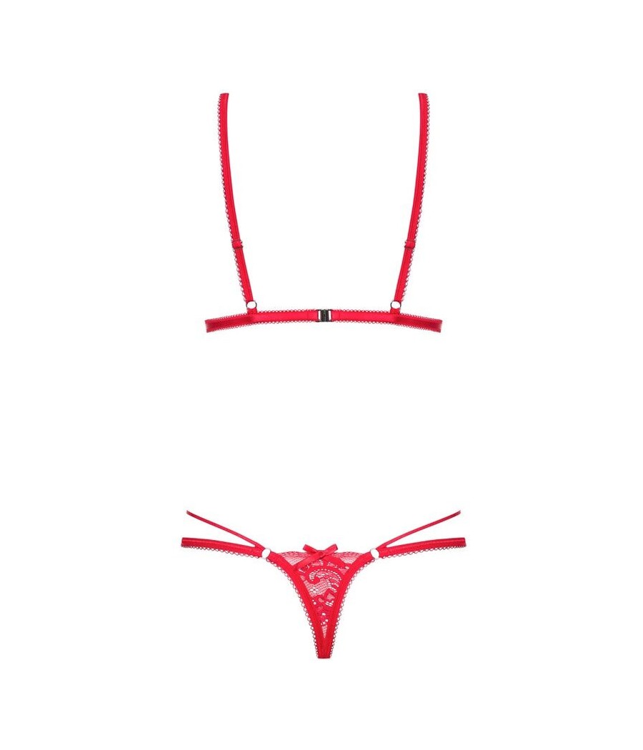 CHEMISE NATALIZIA OBSESSIVE "LOVLEA TEDDY" ROSSO