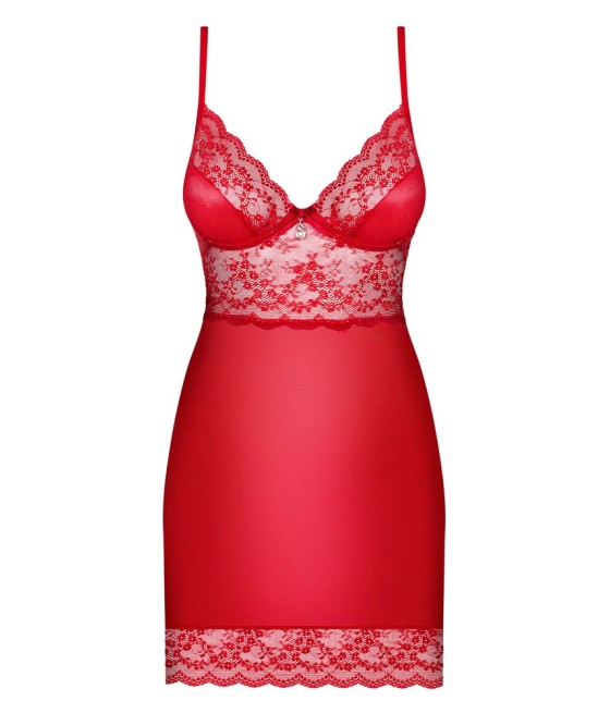 CHEMISE SUPER SEXY OBSESSIVE "KLEID" COLORE - ROSSO