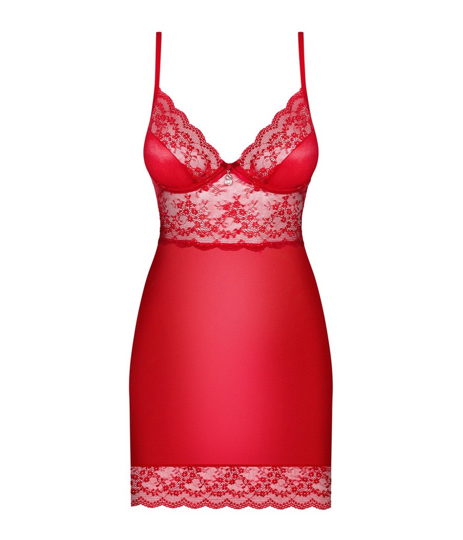 CHEMISE SUPER SEXY OBSESSIVE "KLEID" COLORE - ROSSO