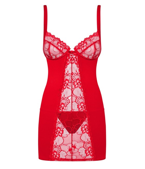 CHEMISE SUPER SEXY OBSESSIVE "KLEID 2" COLORE - ROSSO