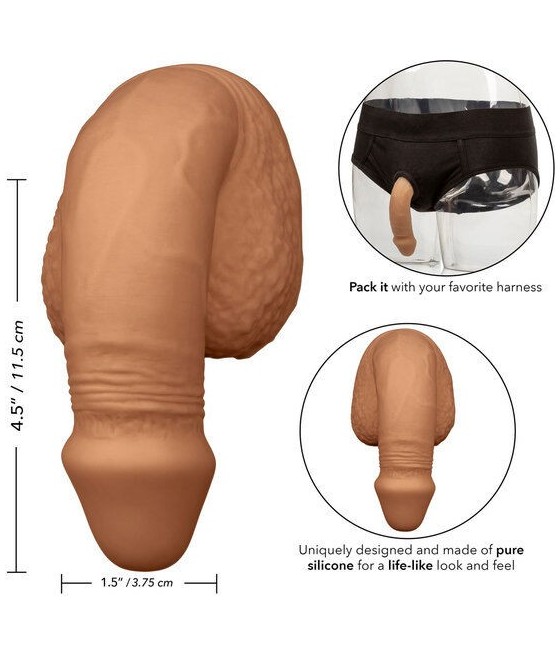CALEXOTICS - SILICONE PACKING PENIS 12.75 CM CARAMEL