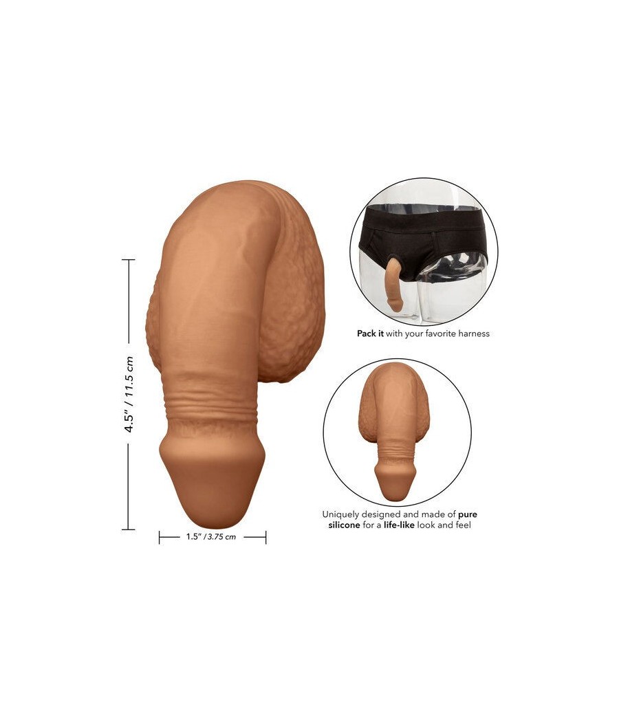 CALEXOTICS - SILICONE PACKING PENIS 12.75 CM CARAMEL