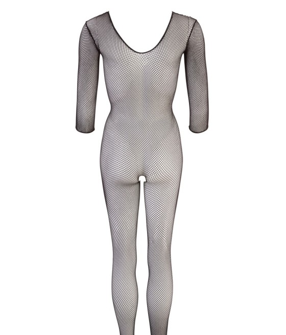 CATSUIT IN RETE NERA CON APERTURA - TAGLIA UNICA