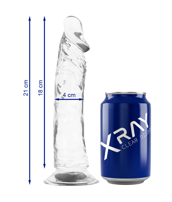 X RAY - CLEAR COCK 21 CM -O- 4 CM