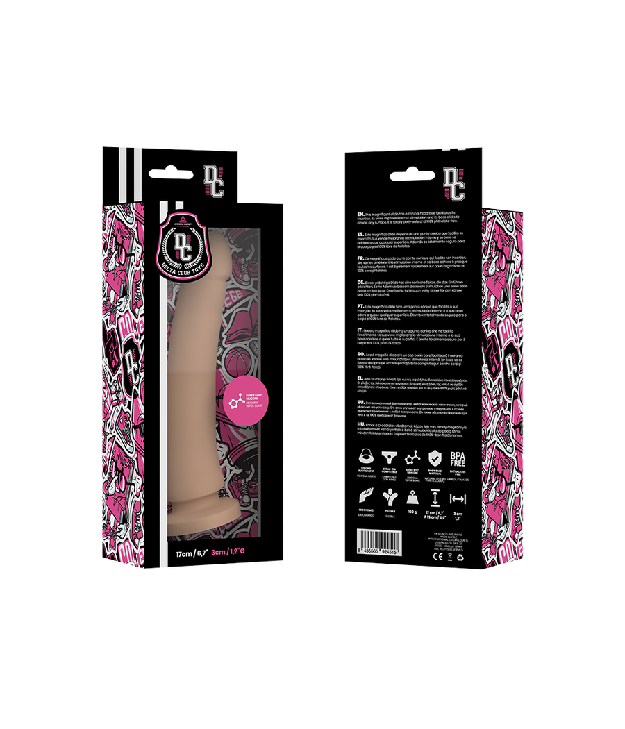 DELTA CLUB - TOYS DILDO NATURAL MEDICAL SILICONE 17 CM -O- 3 CM