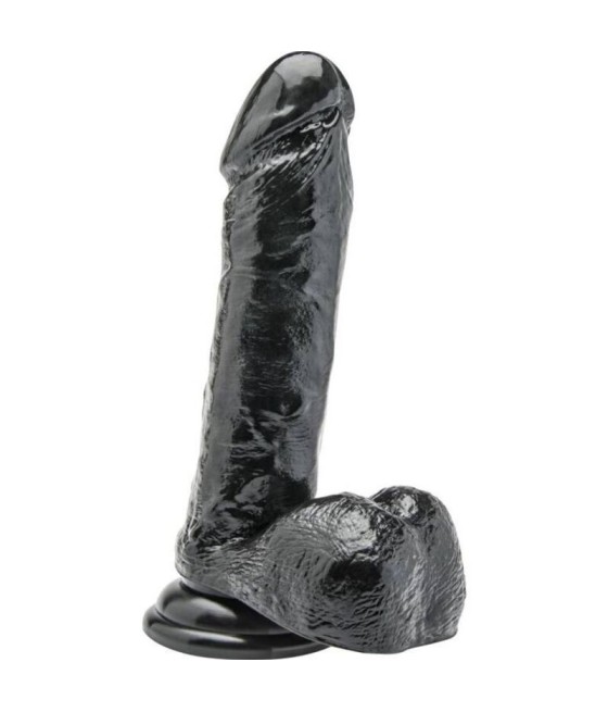 GET REAL - DILDO 18 CM WITH BALLS BLACK