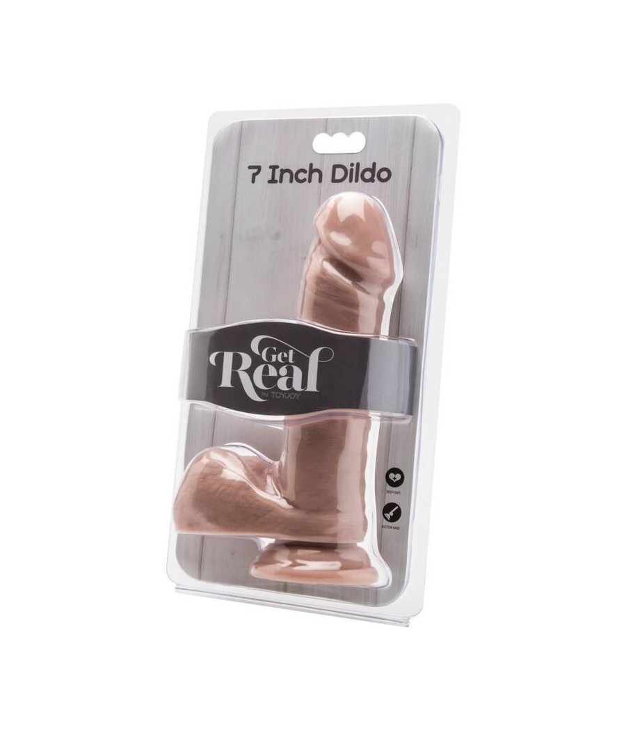 GET REAL - DILDO 18 CM WITH BALLS SKIN