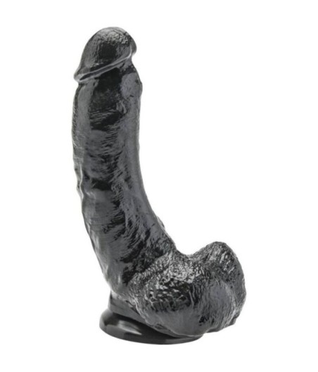 GET REAL - DILDO 20,5 CM WITH BALLS BLACK