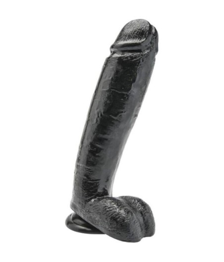 GET REAL - DILDO 25,5 CM WITH BALLS BLACK
