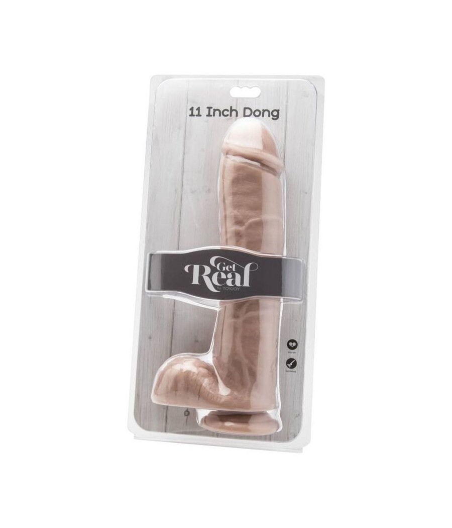 GET REAL - DILDO 28 CM WITH BALLS SKIN