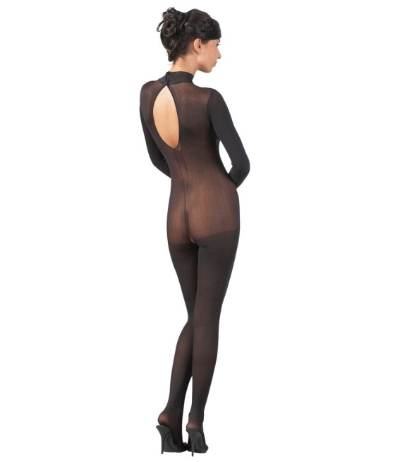 BODYSTOCKING IN TESSUTO TRASPARENTE CON COLLETTO IN PIZZO