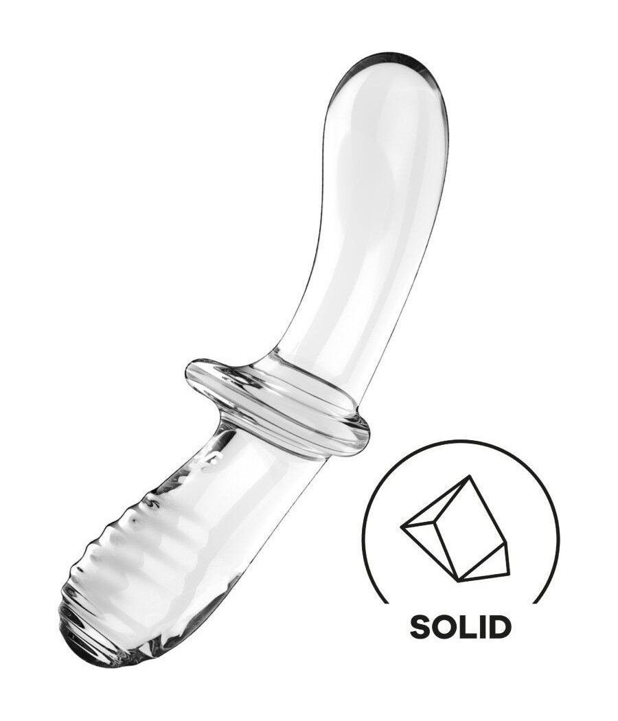 SATISFYER - DOUBLE CRYSTAL DILDO TRANSPARENT