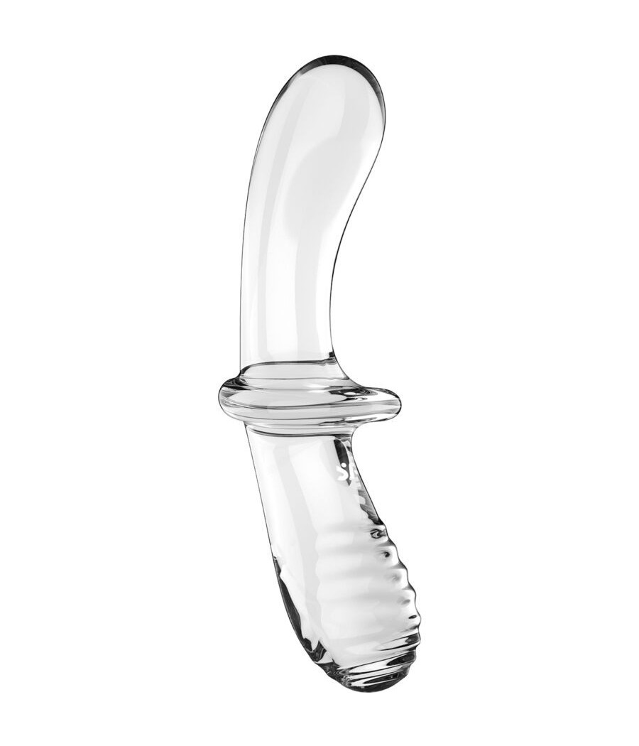 SATISFYER - DOUBLE CRYSTAL DILDO TRANSPARENT