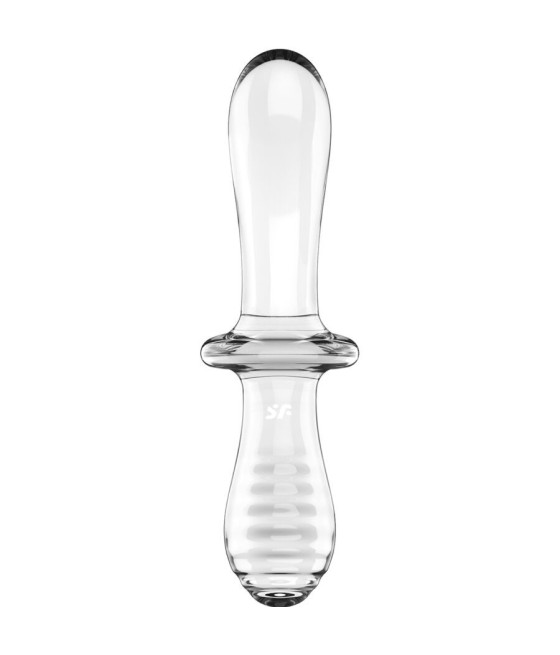 SATISFYER - DOUBLE CRYSTAL DILDO TRANSPARENT