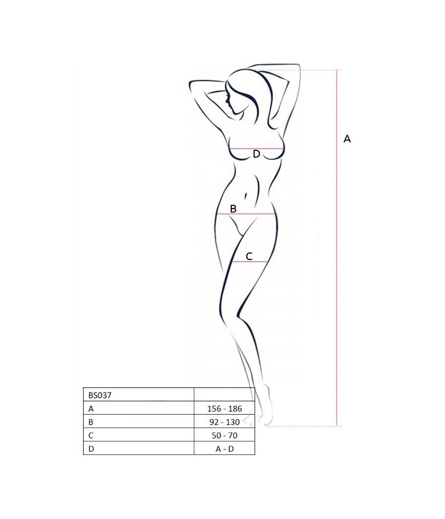BODYSTOCKING PASSION WOMAN "BS037" NERO - TAGLIA UNICA