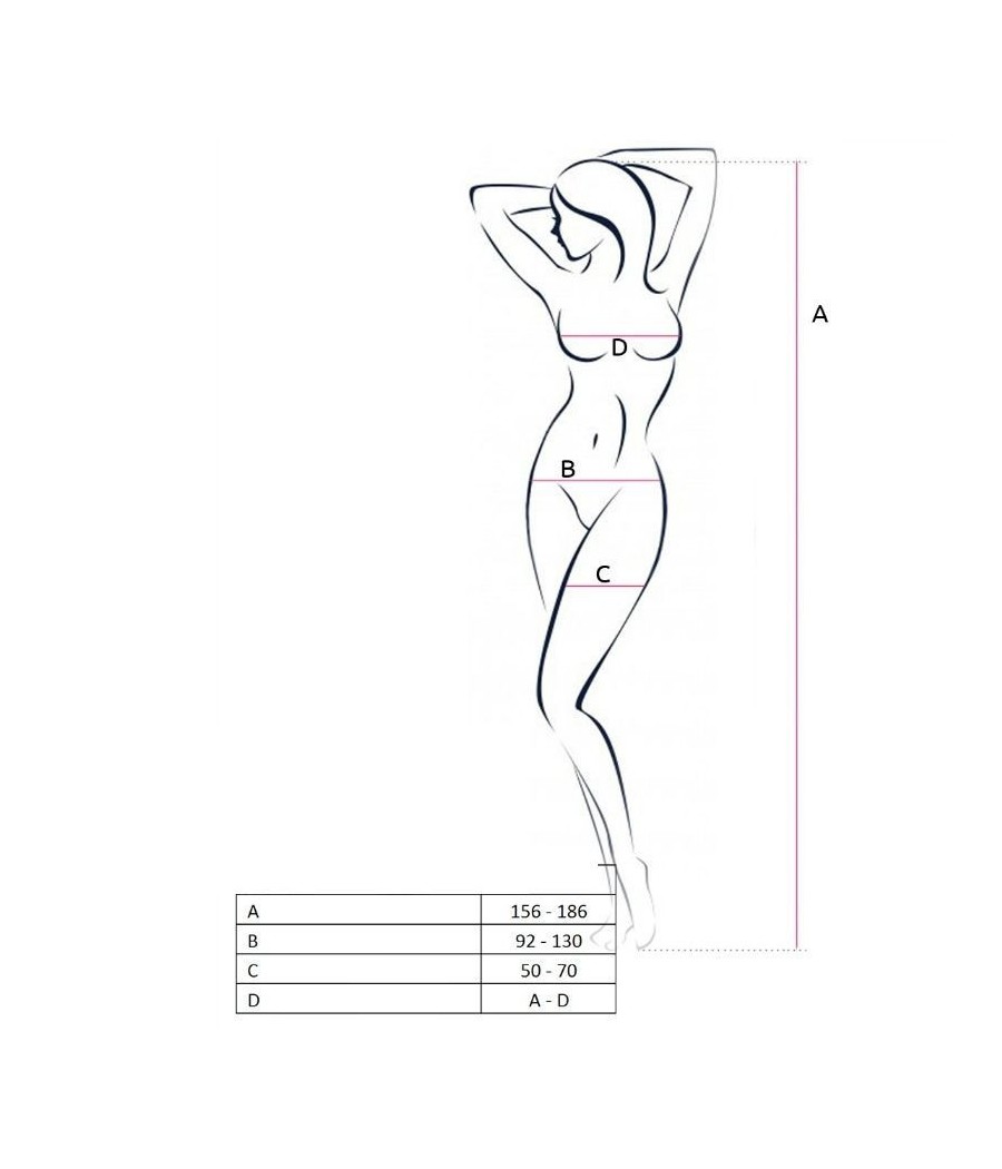 BODYSTOCKING PASSION WOMAN "BS051" NERO - TAGLIA UNICA