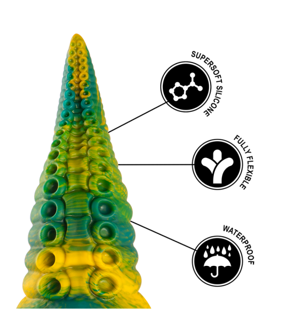 EPIC - CETUS GREEN TENTACLE DILDO LARGE SIZE