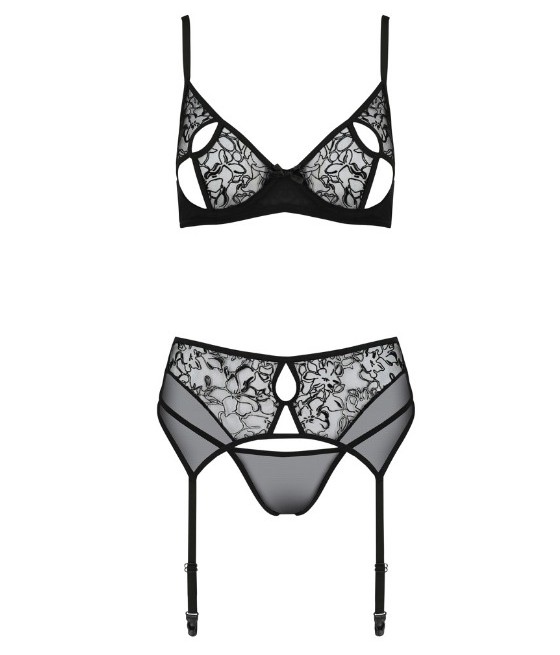 BODY PASSION WOMAN "PRIMULA SET" NERO