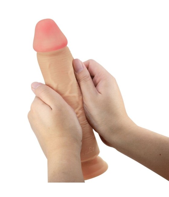 PRETTY LOVE - SLIDING SKIN SERIES REALISTIC DILDO WITH SLIDING SKIN SUCTION CUP FLESH 23.4 CM