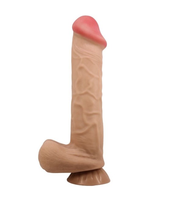 PRETTY LOVE - SLIDING SKIN SERIES REALISTIC DILDO WITH SLIDING SKIN SUCTION CUP FLESH 26 CM