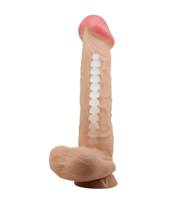 PRETTY LOVE - SLIDING SKIN SERIES REALISTIC DILDO WITH SLIDING SKIN SUCTION CUP FLESH 26 CM