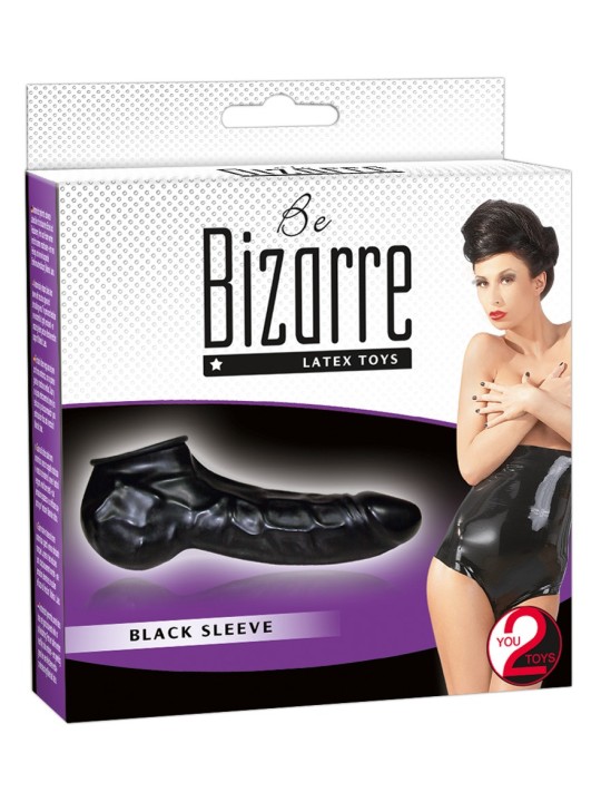 GUAINA FALLICA IN LATEX "BE BIZARRE" NERO GUAINA FALLICA IN LATEX "BE BIZARRE" NERO