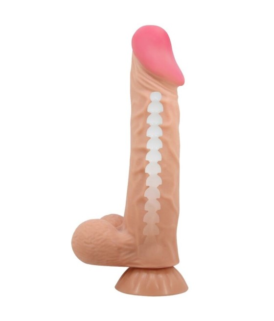 PRETTY LOVE - SLIDING SKIN SERIES REALISTIC DILDO WITH SLIDING SKIN SUCTION CUP 24 CM